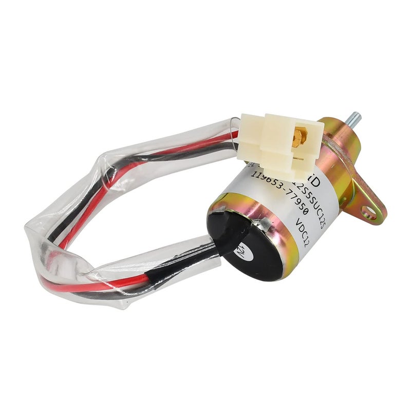 Notonmek 1503ES-12S5SUC5S Fuel Shut Off Solenoid for Yanmar Kubota John Deere 119653-77950 119285-77950 Solenoid Valve 12V SA-4562 - Image 3